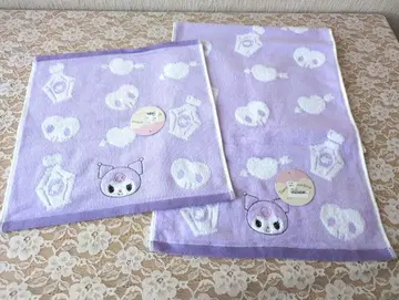 택 포함 미사용 새상품, 페이스 타월 핸드 타월 세트, 쿠로미, 산리오