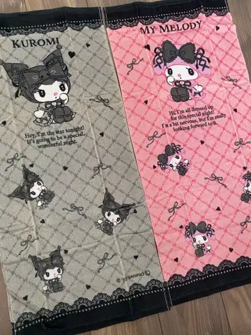 심야의 멜로쿠로 페이스 타월