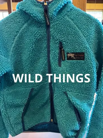 WILD THINGS 플리스 자켓 터콰이즈