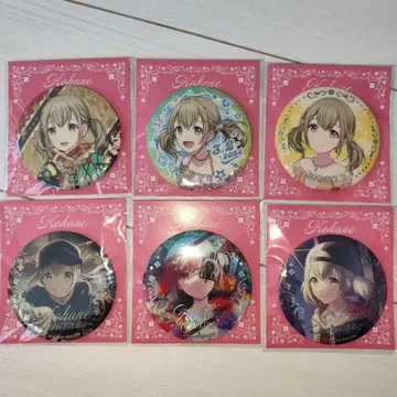 프로세카 아즈사와 코하네 금박 캔뱃지 6종 세트 하피코레 복권