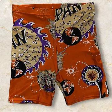 메두사 스패츠 팬츠 오렌지 벨서스 베르사체