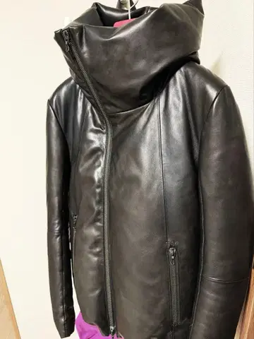 셀락 shellac 시어링 가죽 다운 자켓