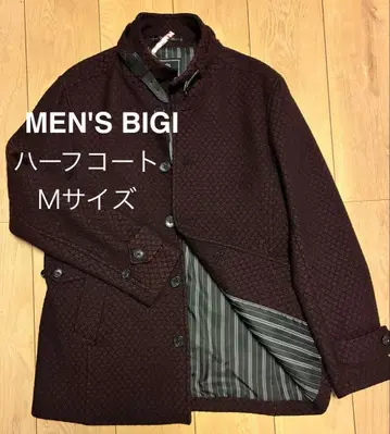 남성용 비기 Men's Bigi 스탠드 카라 하프 코트 M 사이즈