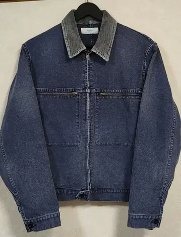 [marka] 오가닉 코튼 덕 메카닉 자켓 네이비