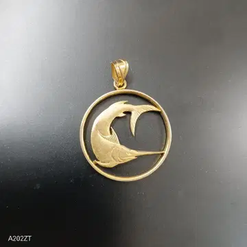 골드 물고기 모티브 펜던트 헤드