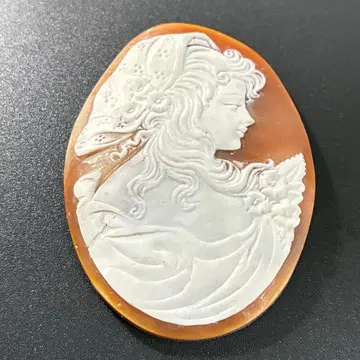 [ 극상의 조각 ] 앤티크 천연 쉘 카메오 루스 대형 6cm