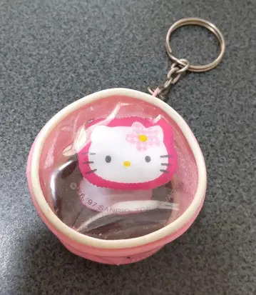 초레어!! 당시 물건 헬로키티 카오하나 코인 케이스 키링 1997년제