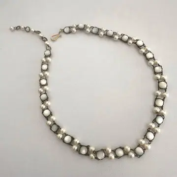 문스톤 x 펄 앤티크 스타일 초커