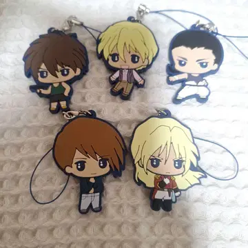 신 기동전기 건담 W 러버 스트랩 5개 세트 히이로 카토르 제크스 등