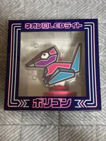 폴리곤 네온풍 LED 라이트 포켓몬 센터 한정판 스티커 복권 특상