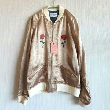 미사용 새상품 BlackWeirdos 블랙 위도우 새틴 자켓