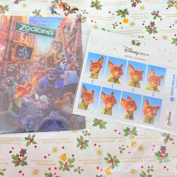 주토피아 책받침 포켓 부착 파일 디즈니 스토어