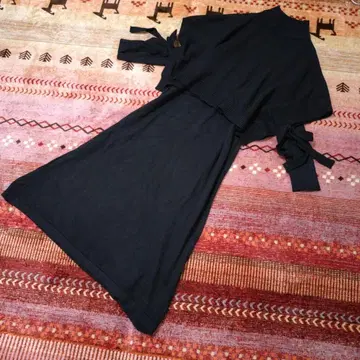 블루이스트 사이드 리본 케이프 니트 베스트 & 리브 니트 원피스