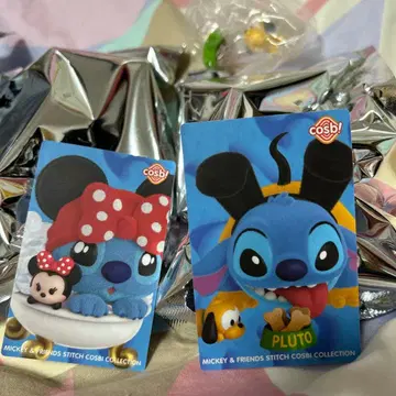 스티치 핫토이즈 코스비 미키 프렌즈 미니&플루토