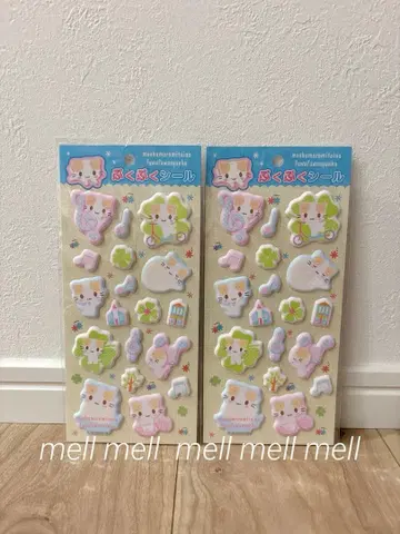 산리오 후와후와 냥코 푸쿠푸쿠 씰