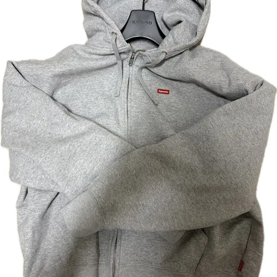 Supreme Small Box Zip Up Hooded グレー 17aw Supreme Small Box Drawcord Zip Up Hooded Sweatshirt Heather Grey
