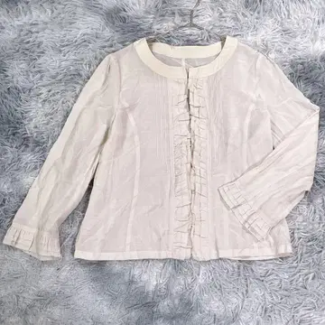 pinore [ 38 ] 노카라 시어 셔츠 베이지 봄/여름 여성용