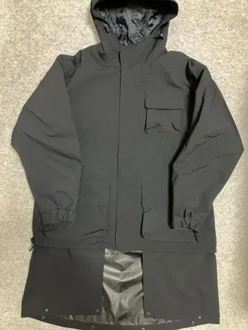 GU 엔지니어드 가먼츠 패디드 쉘 후드티 네이비 S