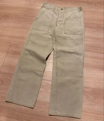 미국제 GUNG HO 베이커 팬츠 카키 밀리터리 더블니