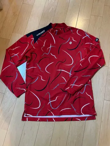 르꼬끄 스포르티브 레드 긴팔 셔츠 모크넥 L