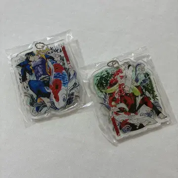 죠죠의 기묘한 모험 아크릴 키링 쿠죠 죠타로 & 카쿄인 노리아키 우키요에