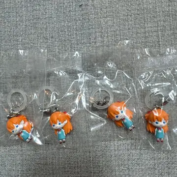 에반게리온 메지루시 액세서리 키링 아스카 4명