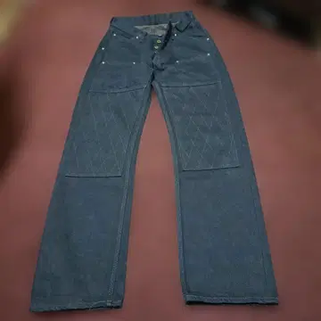 트로피 클로징 블랙 더블니 w28 버튼 플라이 숨김 리벳 체인