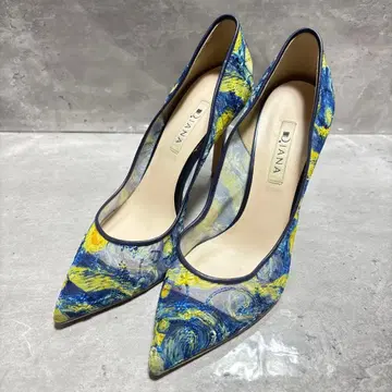 DIANA 회화 시리즈 고흐 별이 빛나는 밤 레이스 펌프스 25cm