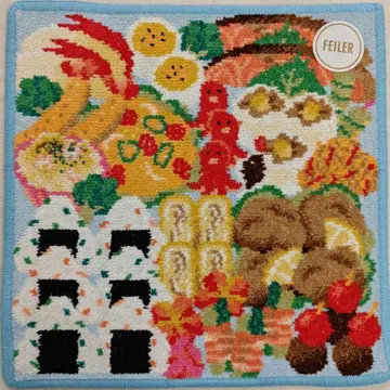 페이러 손수건 미사용 새상품 와쿠와쿠 도시락