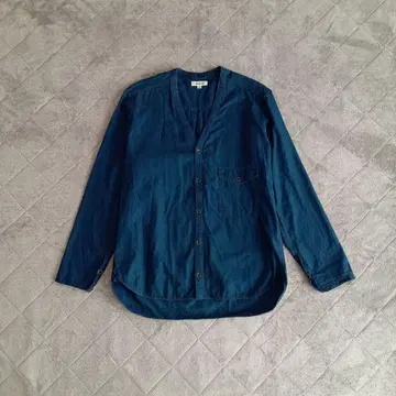 오디너리 핏츠 데님 자켓 셔츠 V넥 일본제