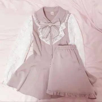 판매 종료 Secret Honey 핑크 셋업