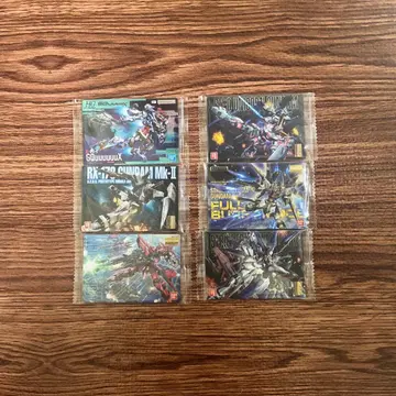 건담 트레이딩 카드 6장 세트