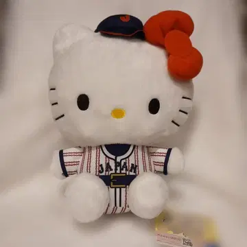 헬로키티 야구 일본 대표 사무라이 재팬 BIG 봉제 인형