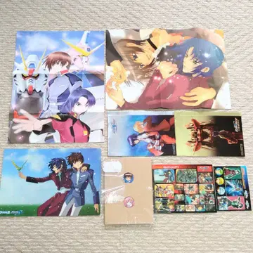 건담 SEED 부록 포스터 책받침 씰 캔뱃지 플레이트