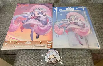 제일복권 유키 미쿠 2023 세트 아크릴 스탠드 러버 참 클리어 포스터