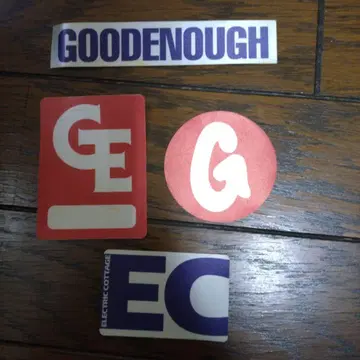 GOOD ENOUGH / EC 천 스티커 5개