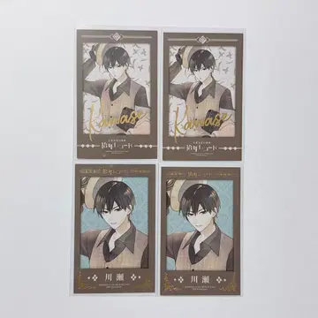 고서점 거리의 하시히메 십년 레코드 포토 카드 카와세 4장