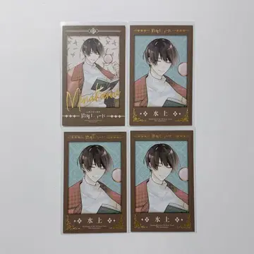 고서점 거리의 하시히메 십년 레코드 포토 카드 미나카미 4장