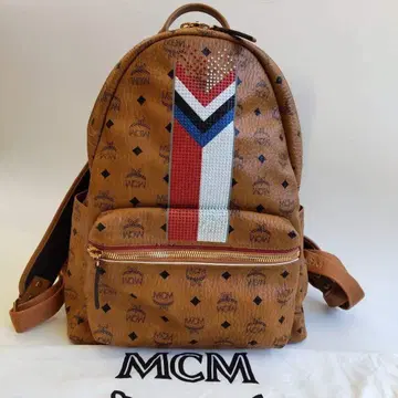 레어 MCM 스트라이프 스터드 비세토스 백팩