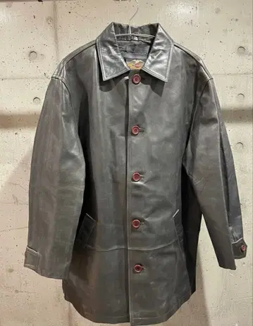 [레어 90s] 할리데이비슨 가죽 카 코트 ROC사제 M사이즈 천연 가죽