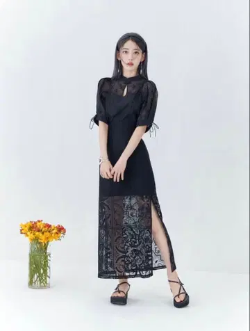 lily brown 오리엔탈 자수 차이나 상의 미야와키 사쿠라