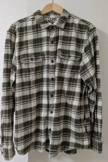 ORVIS 체크 무늬 플란넬 셔츠 L 사이즈