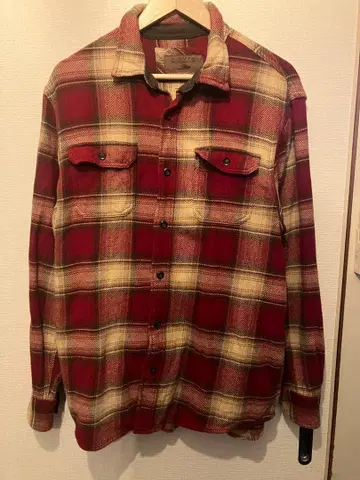 90s ORVIS 헤비 플란넬 옴브레 cpo 셔츠