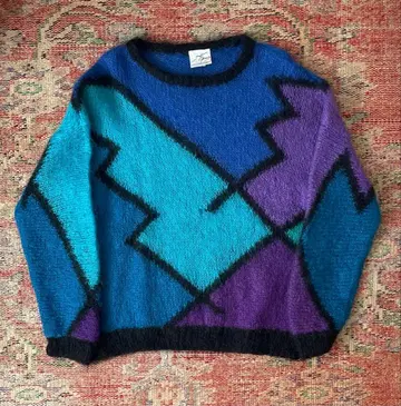 80s UK Vintage punk Mohair knit