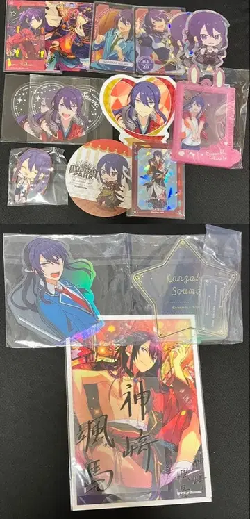 앙스타 칸자키 소마 굿즈 14점 아크릴 스탠드, 파샤츠 등