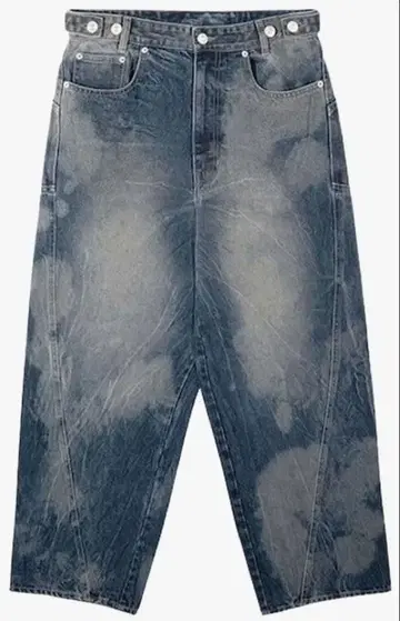 [GRAILZ] UNREGULAR WASHED DENIM PANTS