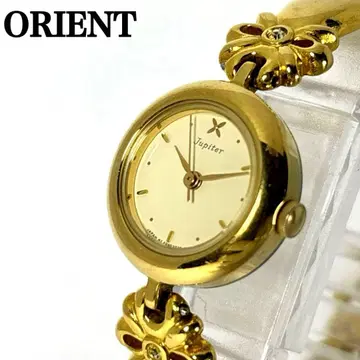 [ 새상품 배터리 작동 ] ORIENT 브레스워치 주피터 골드 스톤