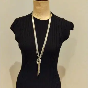 PHILIPPE AUDIBERT 실버 롱 목걸이