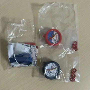 산리오 레트로 벽걸이 시계풍 클립 키링 레슨 백 미니 키링