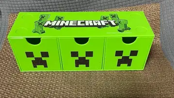 크리퍼 3단 서랍 MINECRAFT 마인크래프트 수납 박스